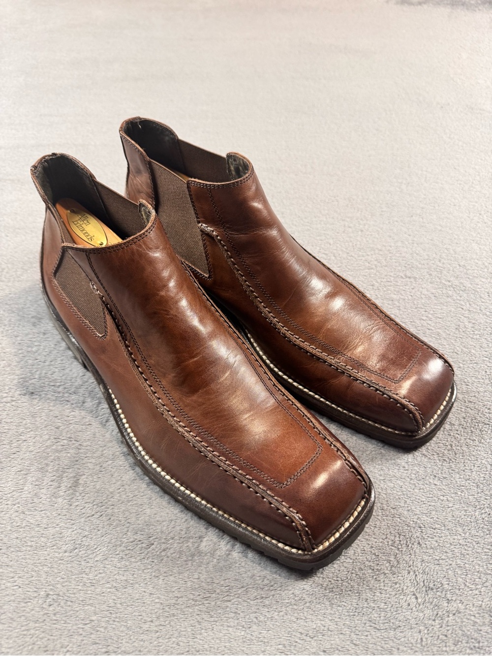 Gordon Rush Men's Brown Leather Chelsea Boots